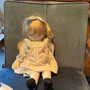 Alice by Pauline Doll with Cream Dress and Blue Bow